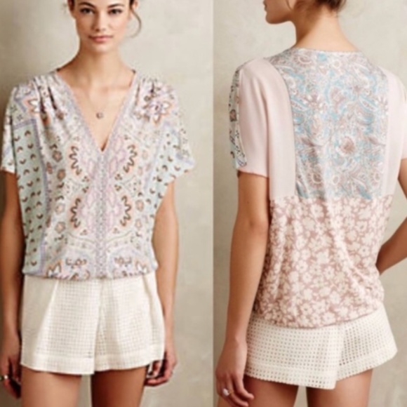 Anthropologie Tops - Anthro XS One September Prato Caftan Top 3442